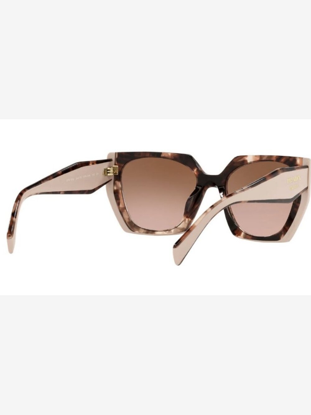 Prada Women's Sunglasses, model PR 15WS, in the Tortoise Caramel/Powder colorway - Picture 2 of 12